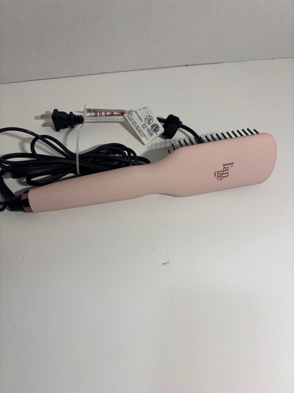 l'ange Pink Hair Straightening Brush